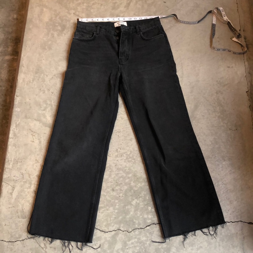 Black Wide Leg Reformation Jeans